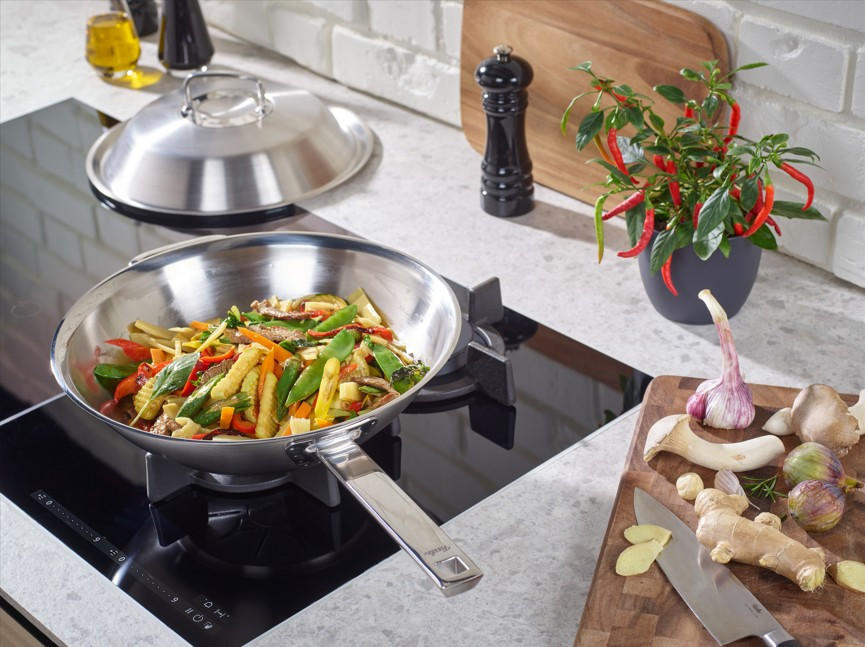 WOK ORIGINAL PROFI COLLECTION 2 30 cm - Silberfarben, Design, Metall (30cm) - Fissler