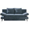 SCHLAFSOFA Grau  - Schwarz/Grau, Design, Textil/Metall (200/85/90cm) - Novel