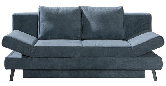 SCHLAFSOFA Grau - Schwarz/Grau, Design, Textil/Metall (200/85/90cm) - Novel