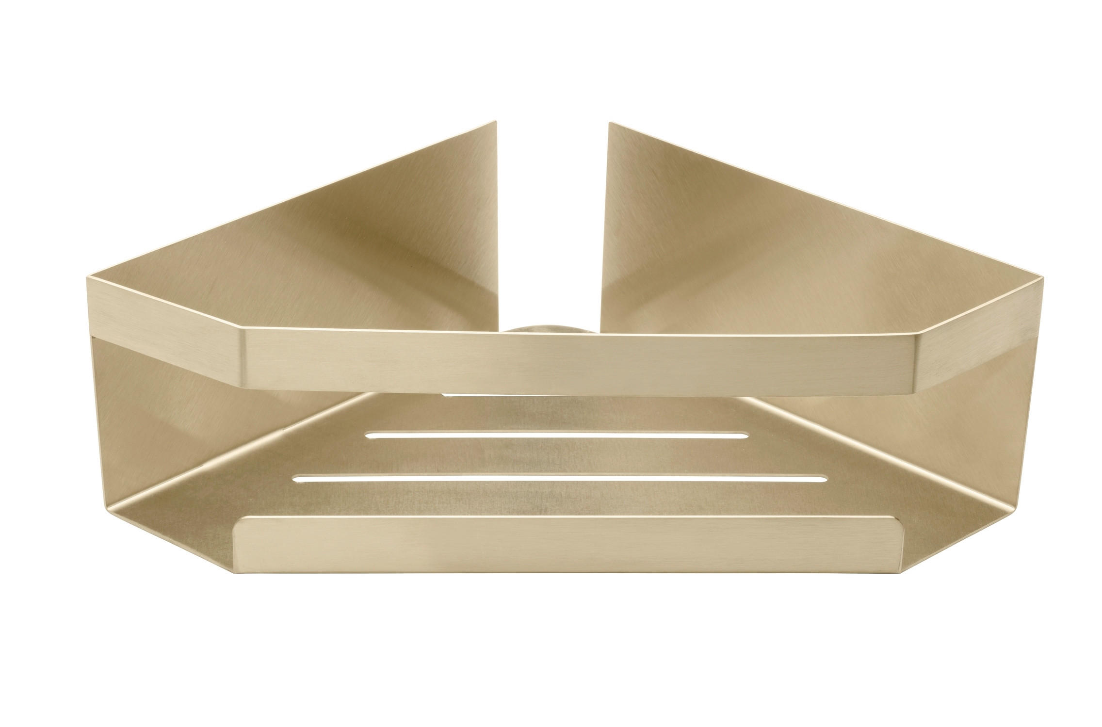 Thumbnail - Schöner Wohnen Duschablage Meleto, Gold, Metall, eckig, 28.5x8x18 cm, Badaccessoires, Duschzubehör, Duschregal