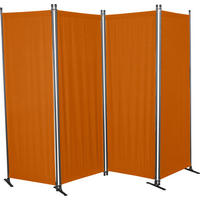 SICHTSCHUTZ - Terracotta/Grau, Basics, Textil/Metall (220/165/25,2cm) - Boxxx