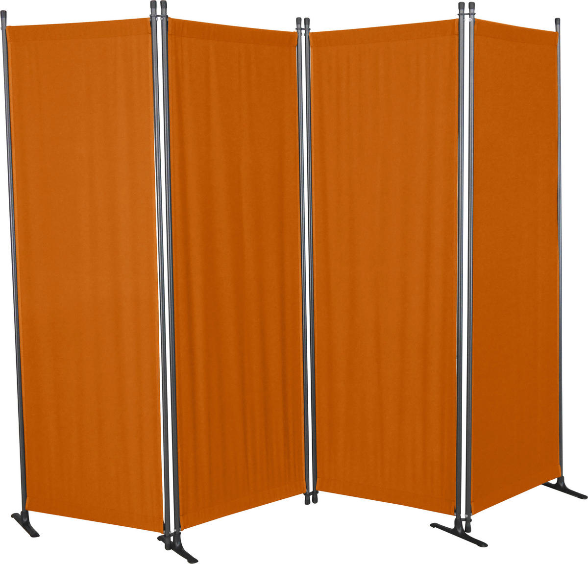 SICHTSCHUTZ - Terracotta/Grau, Basics, Textil/Metall (220/165/25,2cm) - Boxxx