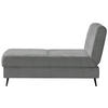 SCHLAFSOFA in Flachgewebe Hellgrau  - Hellgrau/Schwarz, MODERN, Textil/Metall (205/90/92cm) - Novel