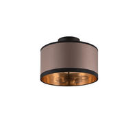 DECKENLEUCHTE  30/22 cm    - Taupe/Goldfarben, Modern, Textil/Metall (30/22cm)