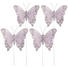 Dekoschmetterlinge 4er Set - Lila, Basics (8/6cm) Dekoschmetterlinge 4er Set - Lila, Basics (8/6cm)