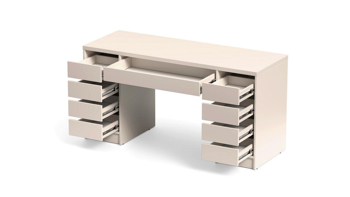 SCHREIBTISCH 152,6/55/77,6 cm Kaschmir   - Kaschmir, MODERN, Holzwerkstoff (152,6/55/77,6cm) - Livetastic