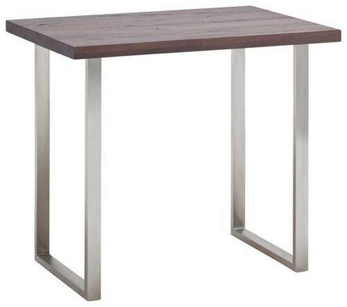 BARTISCH in Holz, Metall 140/80/95 cm   - Edelstahlfarben/Eichefarben, Design, Holz/Metall (140/80/95cm) - MID.YOU
