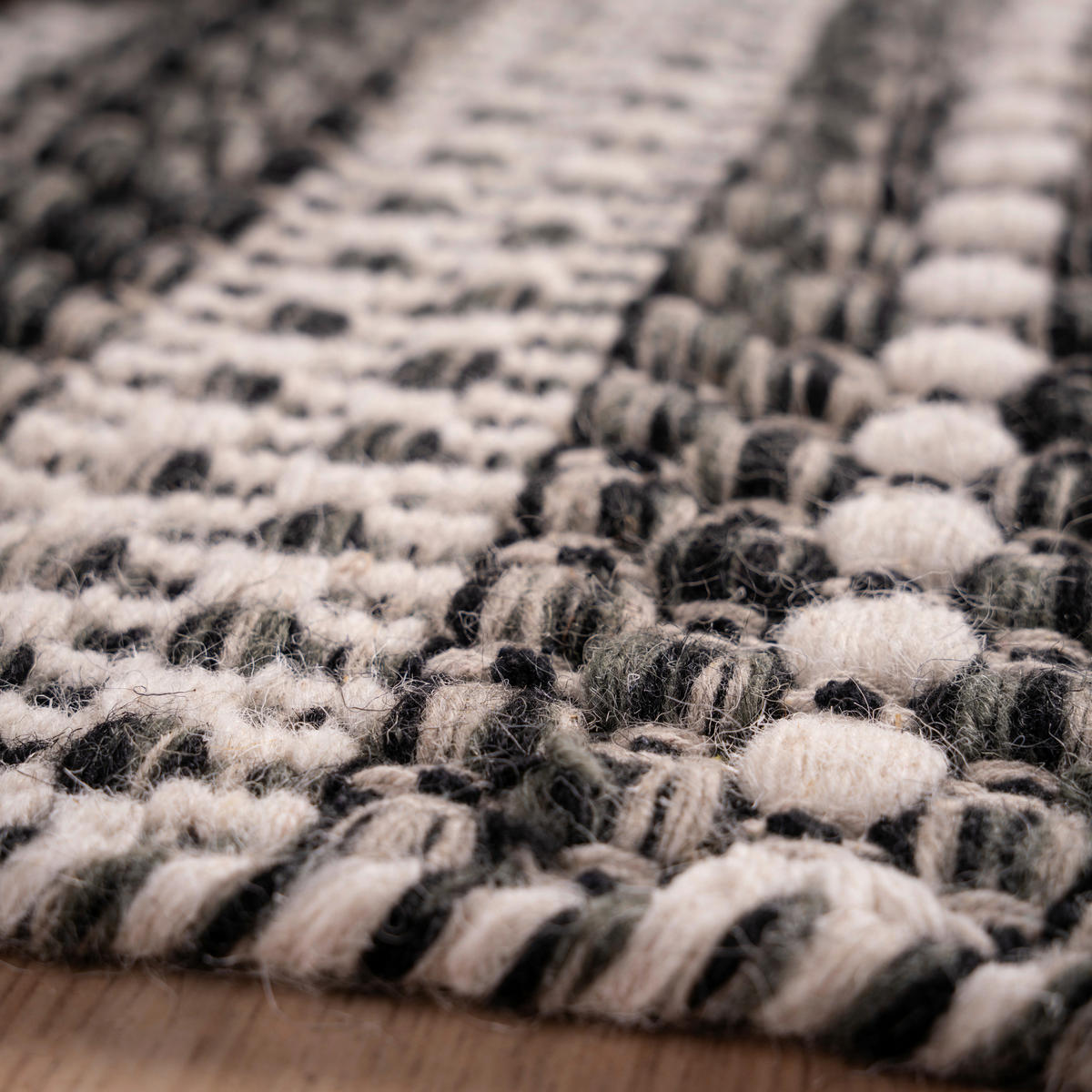 FLACHWEBETEPPICH 140/200 cm My Jaipur  - Dunkelbraun/Beige, Konventionell, Textil (140/200cm)