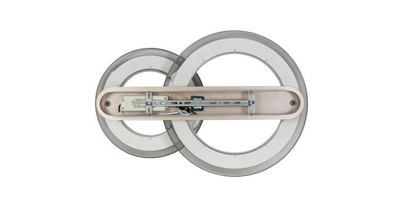 LED-DECKENLEUCHTE 66/45/16 cm - Chromfarben/Champagner, Design, Kunststoff/Metall (66/45/16cm) - Dieter Knoll