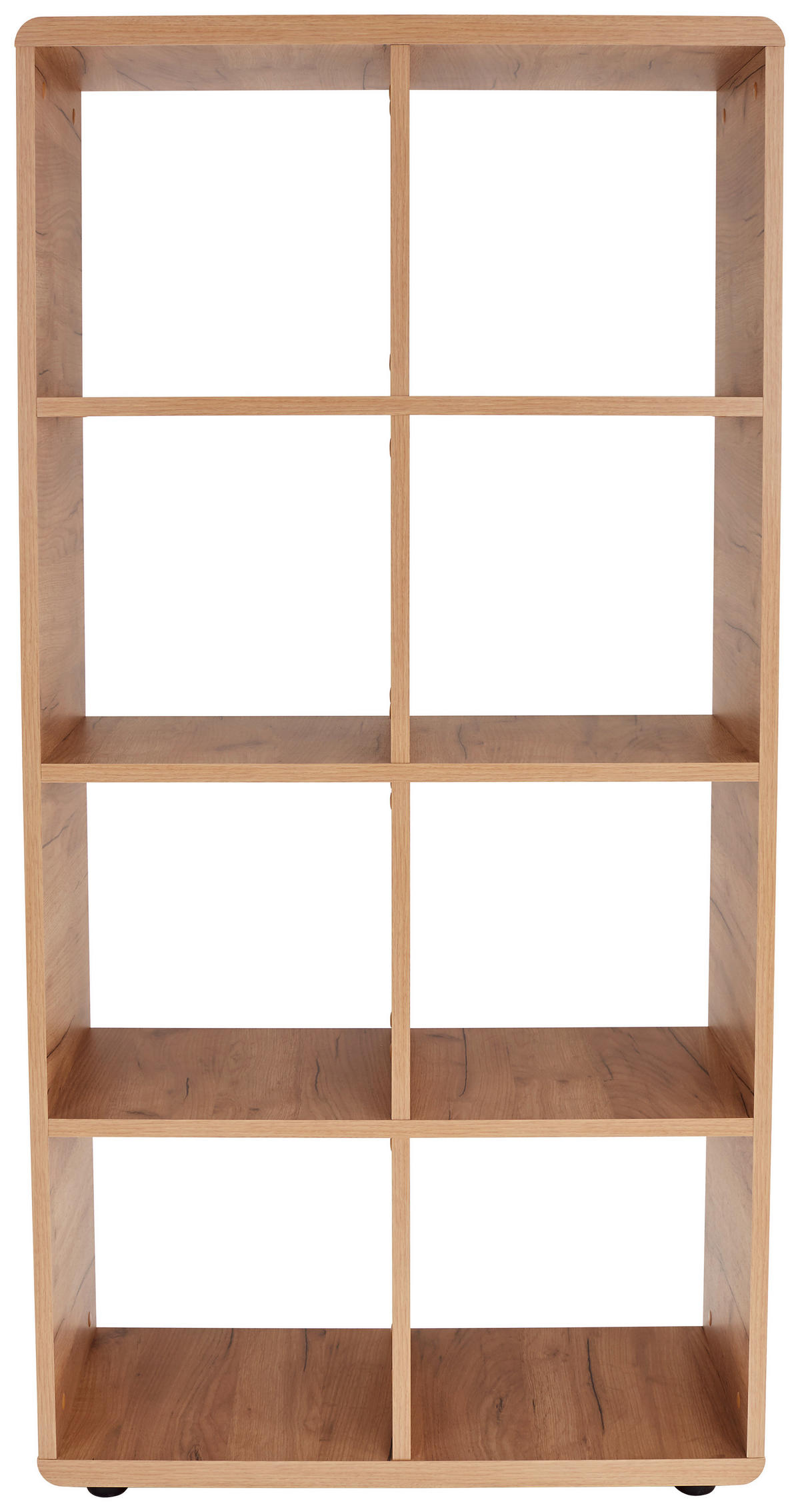 REGAL 73,2/145/35 cm barve hrasta  - črna/barve hrasta, Konvencionalno, umetna masa/leseni material (73,2/145/35cm) - Xora