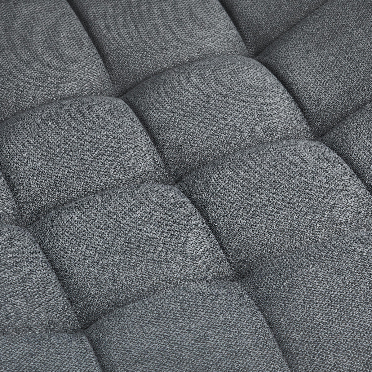 STUHL  in Eisen Webstoff  - Eichefarben/Grau, Modern, Textil/Metall (51/88/62cm) - Livetastic
