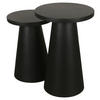 BEISTELLTISCHSET in Holz  - Schwarz, Design, Holz (30/40/40/60/50cm) - MID.YOU