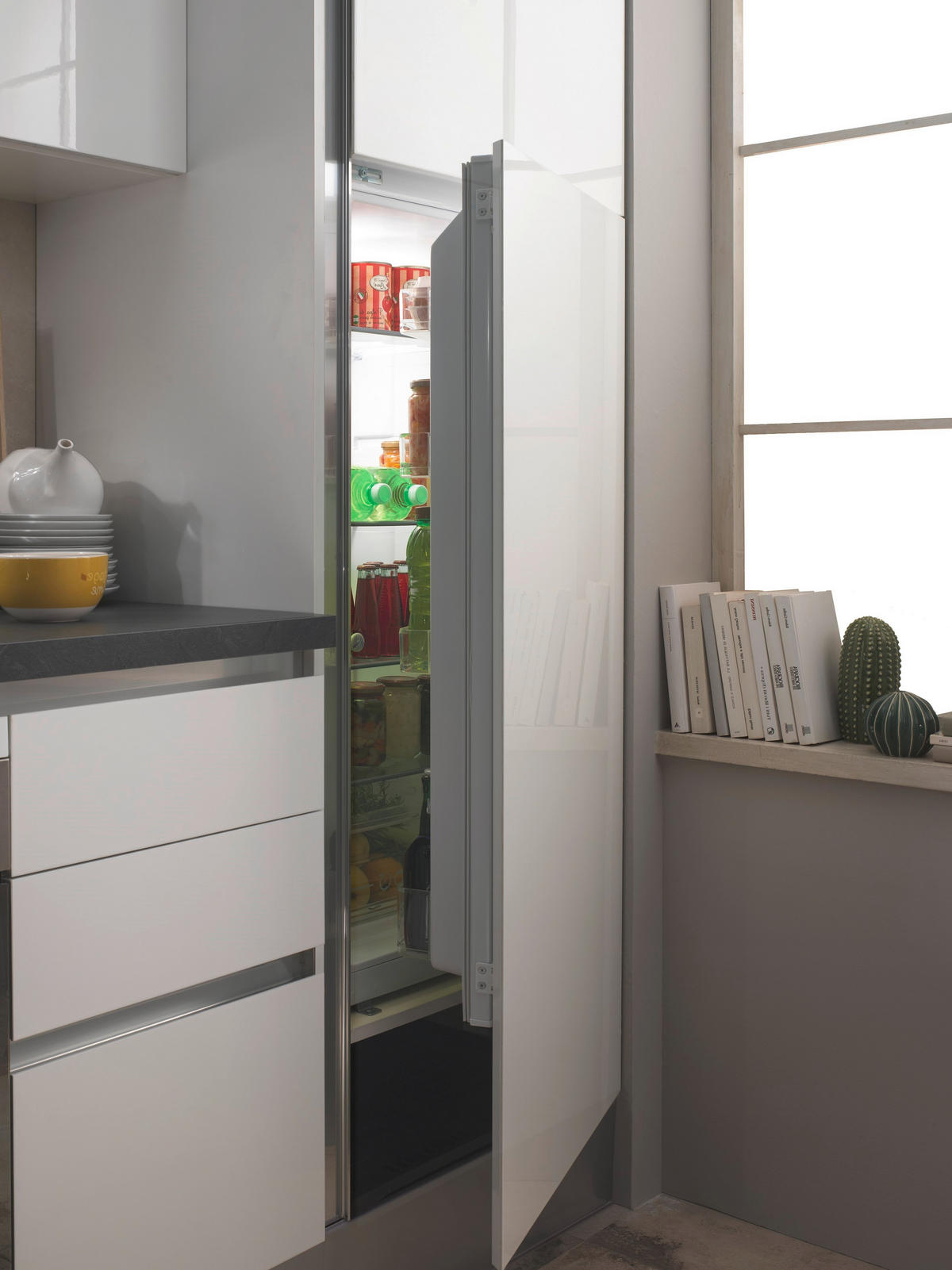 KUHINJSKI BLOK - bela, leseni material (275/222/60cm) - Italstyle