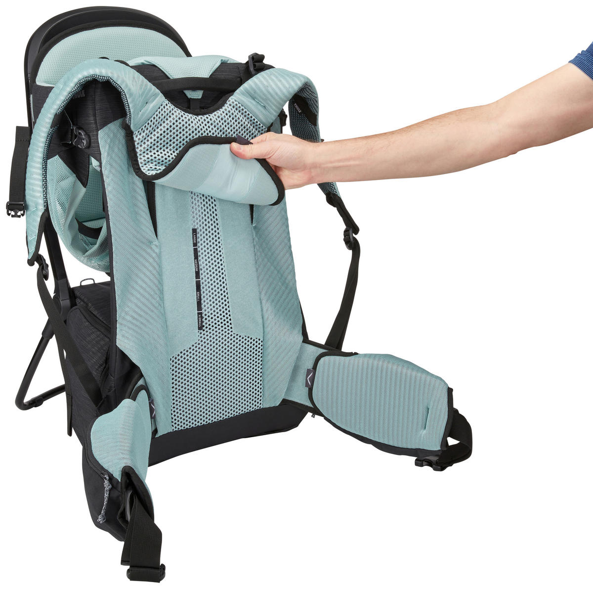 RÜCKENTRAGE SAPLING  - Pastellblau/Schwarz, Basics, Textil (35/31/73cm) - Thule