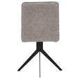 STUHL Webstoff Schwarz, Hellbraun  - Hellbraun/Schwarz, Design, Textil/Metall (46,5/87/64cm) - Voleo