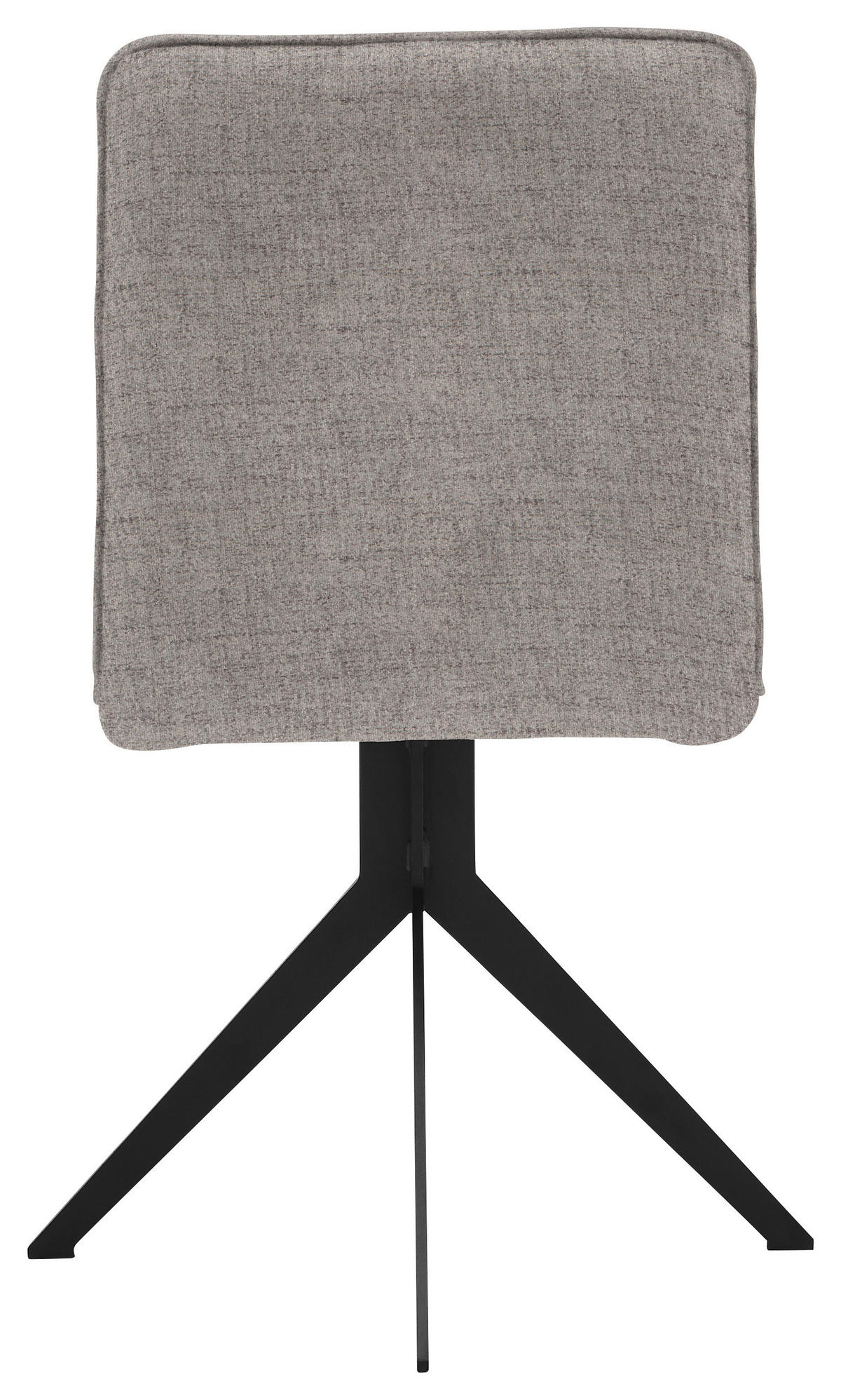STUHL Webstoff Schwarz, Hellbraun  - Hellbraun/Schwarz, Design, Textil/Metall (46,5/87/64cm) - Voleo