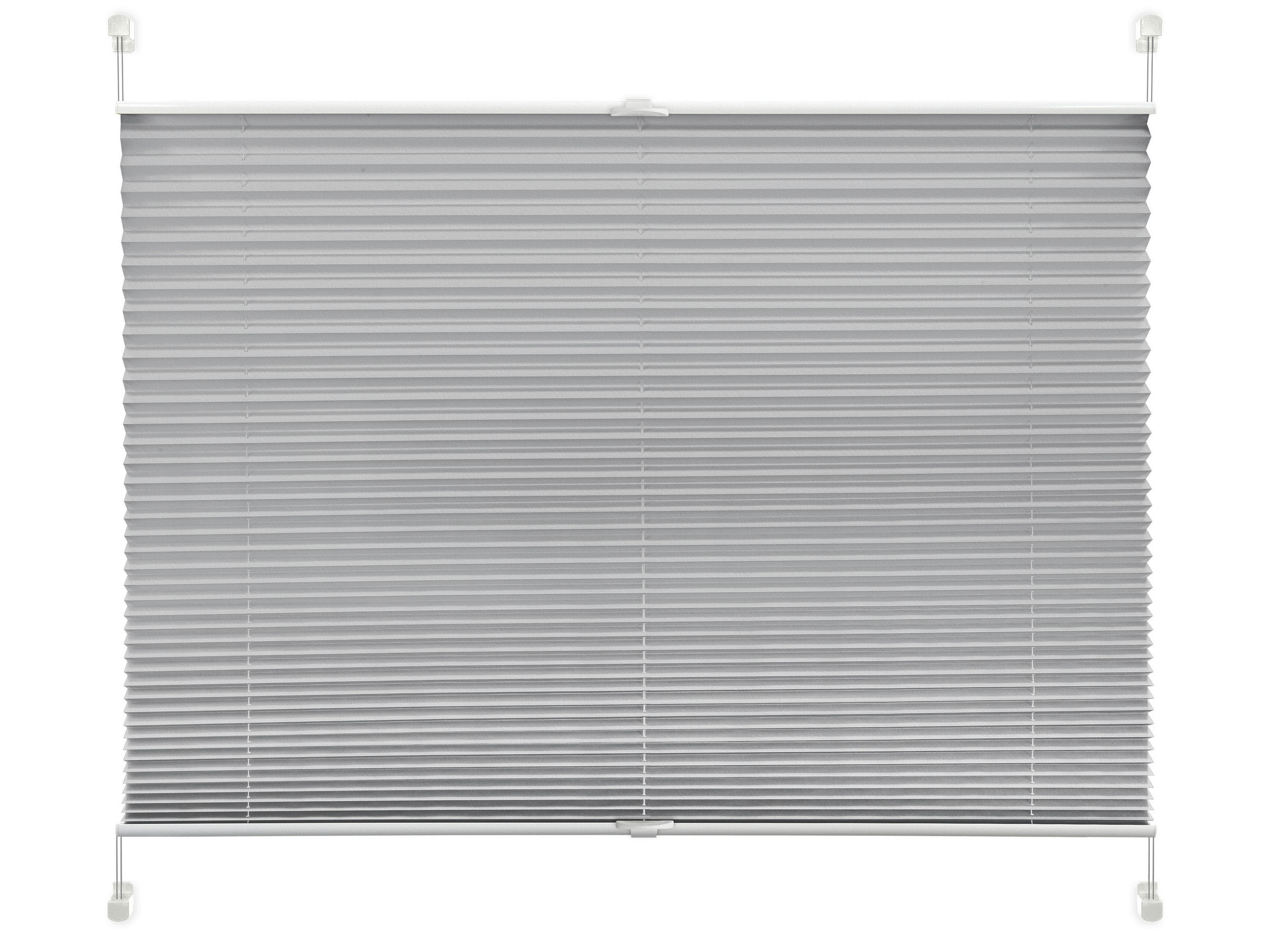 Plissee Solid Crash Weiß B: 105 Cm, Ohne Bohren/verspannt