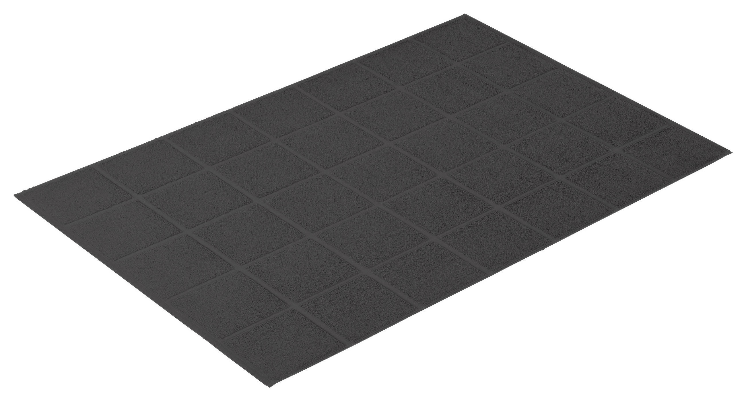 BADEMATTE Grau 090/60 cm  - Grau, Basics, Textil (090/60cm) - Vossen
