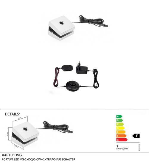 LED-KLEMMLEUCHTE   - Silberfarben, KONVENTIONELL, Kunststoff - Carryhome