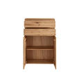 HIGHBOARD Asteiche vollmassiv Eichefarben Befestigungsmaterial, Einlegeböden, Füße  - Eichefarben, KONVENTIONELL, Holz (80/121/39cm) - Linea Natura