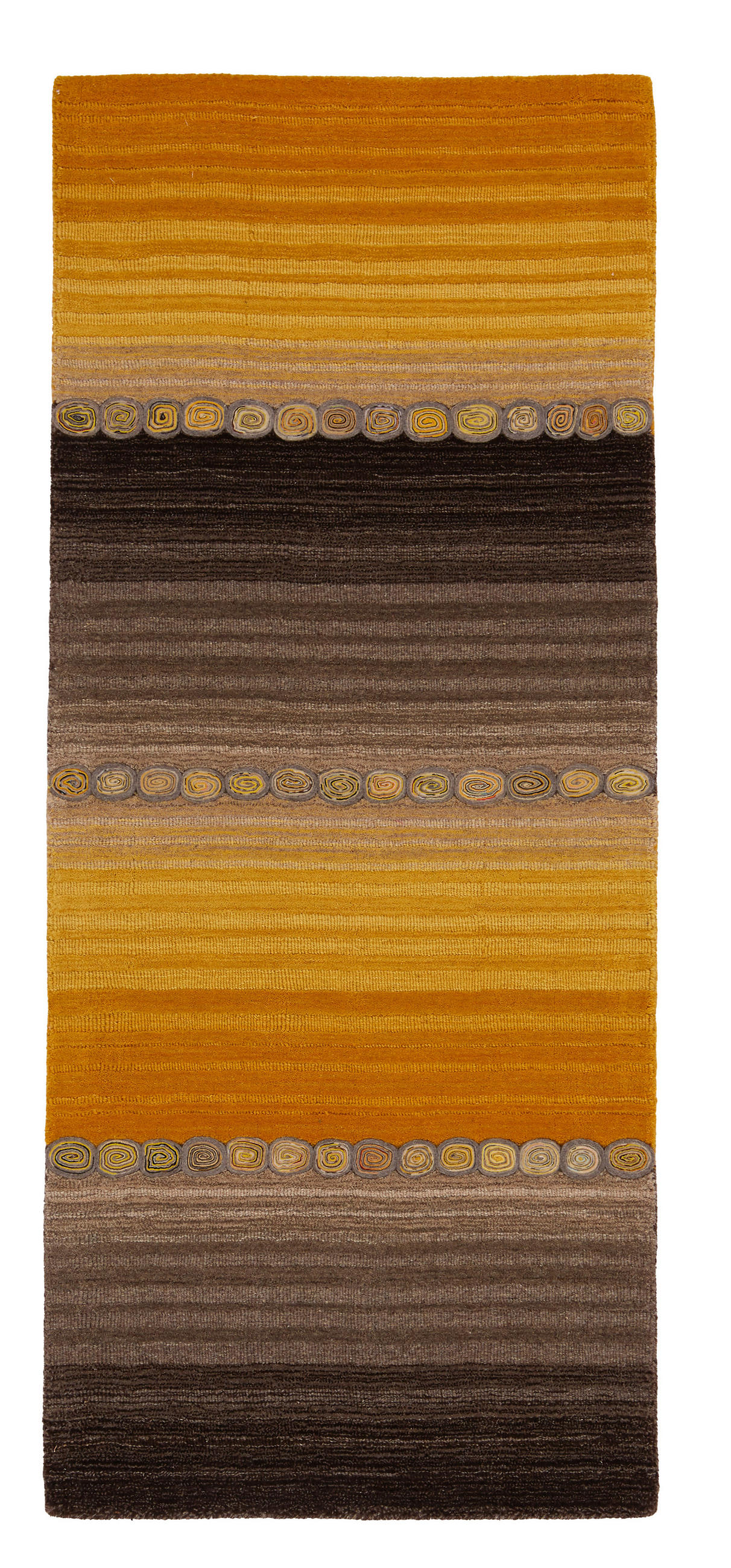 ORIENTTEPPICH 80/300 cm Twilight in yellow  - Gelb/Braun, Lifestyle, Textil (80/300cm) - Cazaris