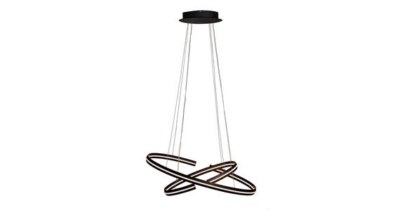 LED-HÄNGELEUCHTE 80/40/160 cm - Schwarz, Design, Kunststoff/Metall (80/40/160cm) - Ambiente