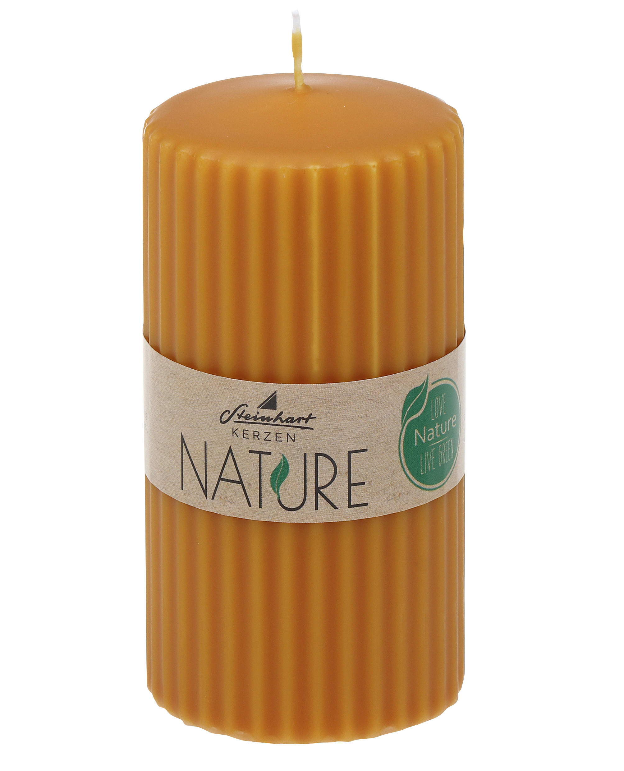 STUMPENKERZE 5,7/11,0 cm  - Honig, Basics, Naturmaterialien (5,7/11,0cm)