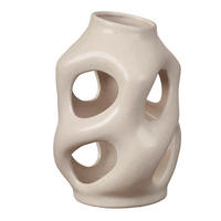 VASE 23 cm  - Weiß, LIFESTYLE, Keramik (15,8/23/15,8cm) - Ambia Home