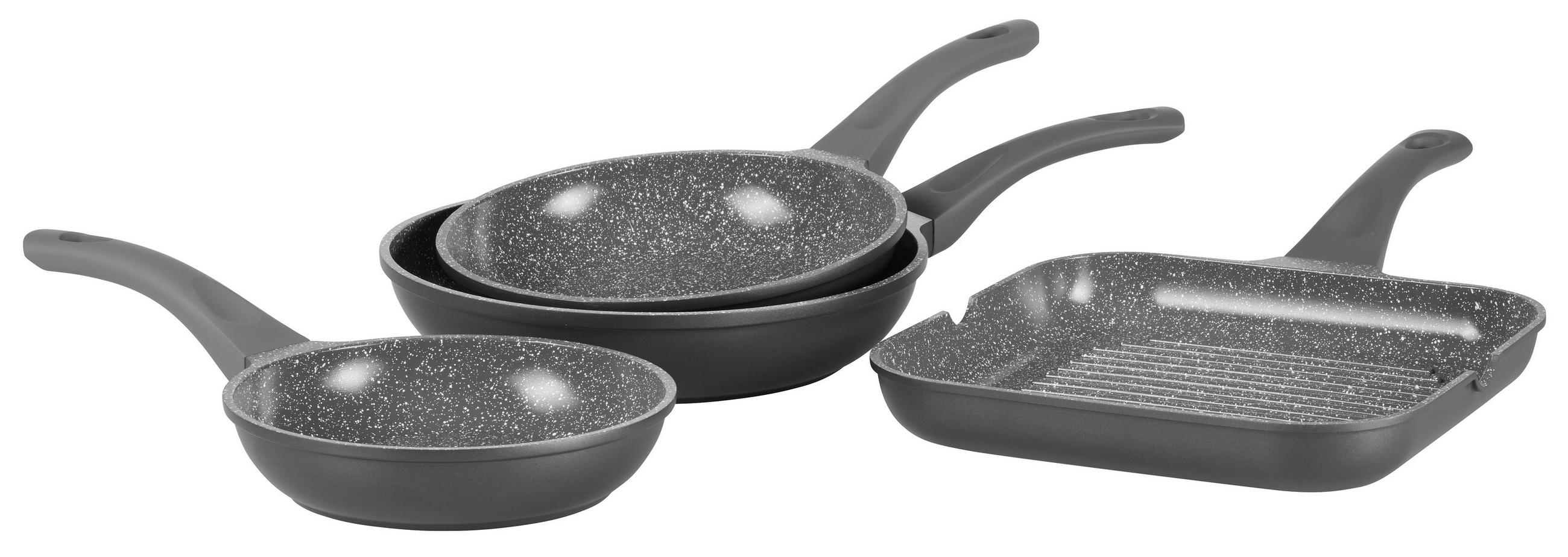 BRATPFANNE  - Grau, Basics, Kunststoff/Metall (24/5,4cm) - Homeware Profession.