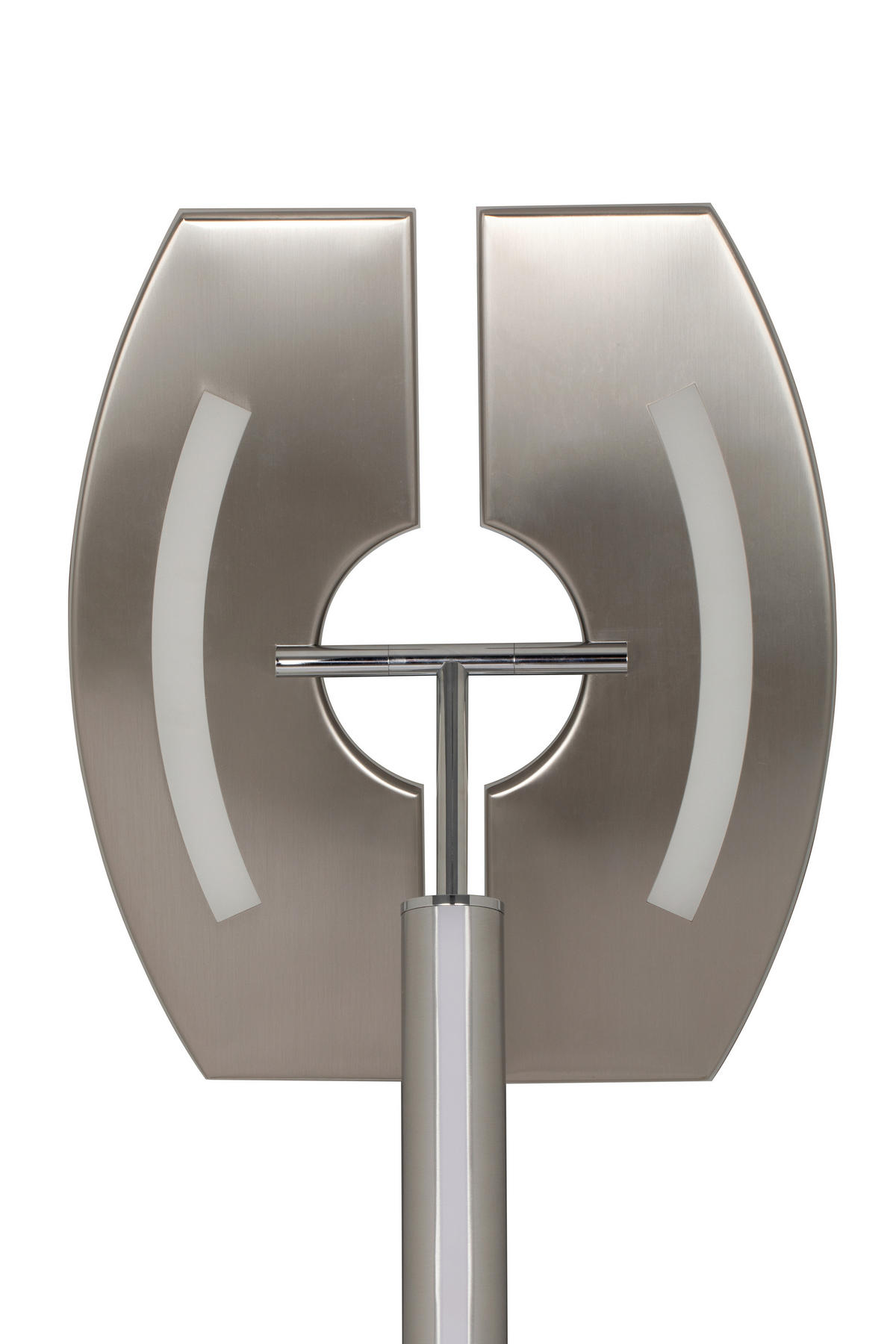STOJACIA LED LAMPA, 44/38/183 cm - biela/chrómová, Basics, kov/plast (44/38/183cm) - Dieter Knoll
