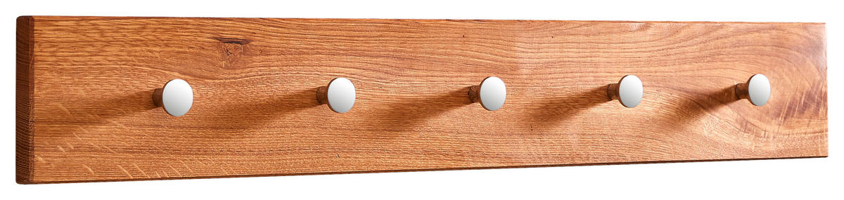 ŠATNÍ LIŠTA - barvy dubu, Natur, kov/dřevo (70/10/3,5cm) - Linea Natura