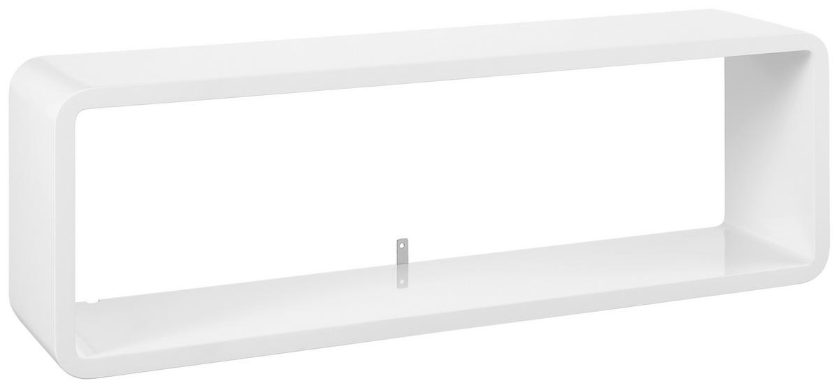 WANDBOARD Weiß  - Weiß, Basics, Holzwerkstoff (80/17/25cm) - Xora