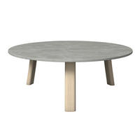 LOUNGETISCH 95/95/34 cm Holz, Kunststoff  - Eschefarben/Hellgrau, ROMANTIK / LANDHAUS, Holz/Kunststoff (95/95/34cm) - Dieter Knoll