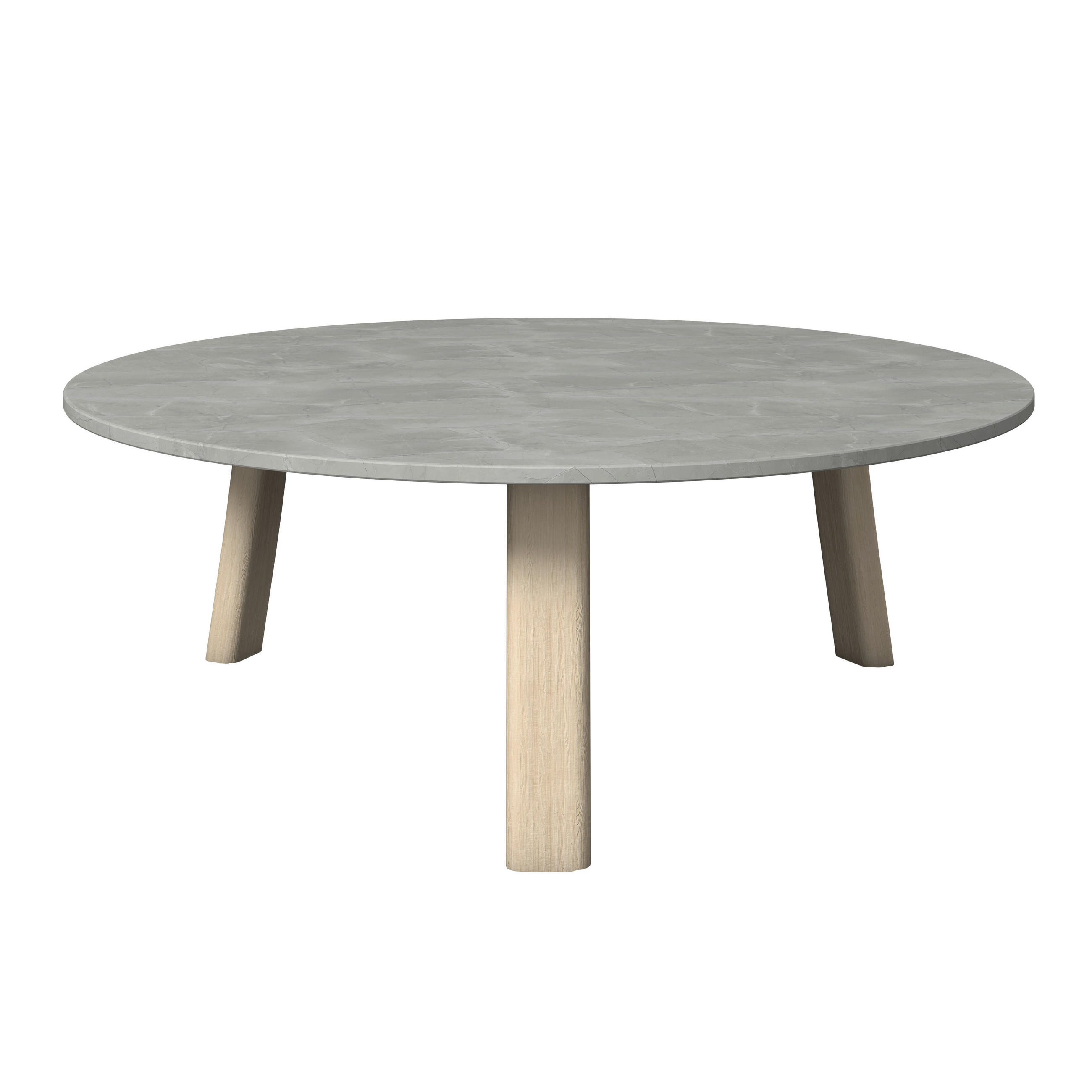 Dieter Knoll Loungetisch Mari Esche, Hellgrau 95x34x95 cm