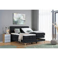 BOXSPRINGBETT 200/200 cm  in Anthrazit  - Eichefarben/Anthrazit, KONVENTIONELL, Holz/Textil (200/200cm) - Voleo