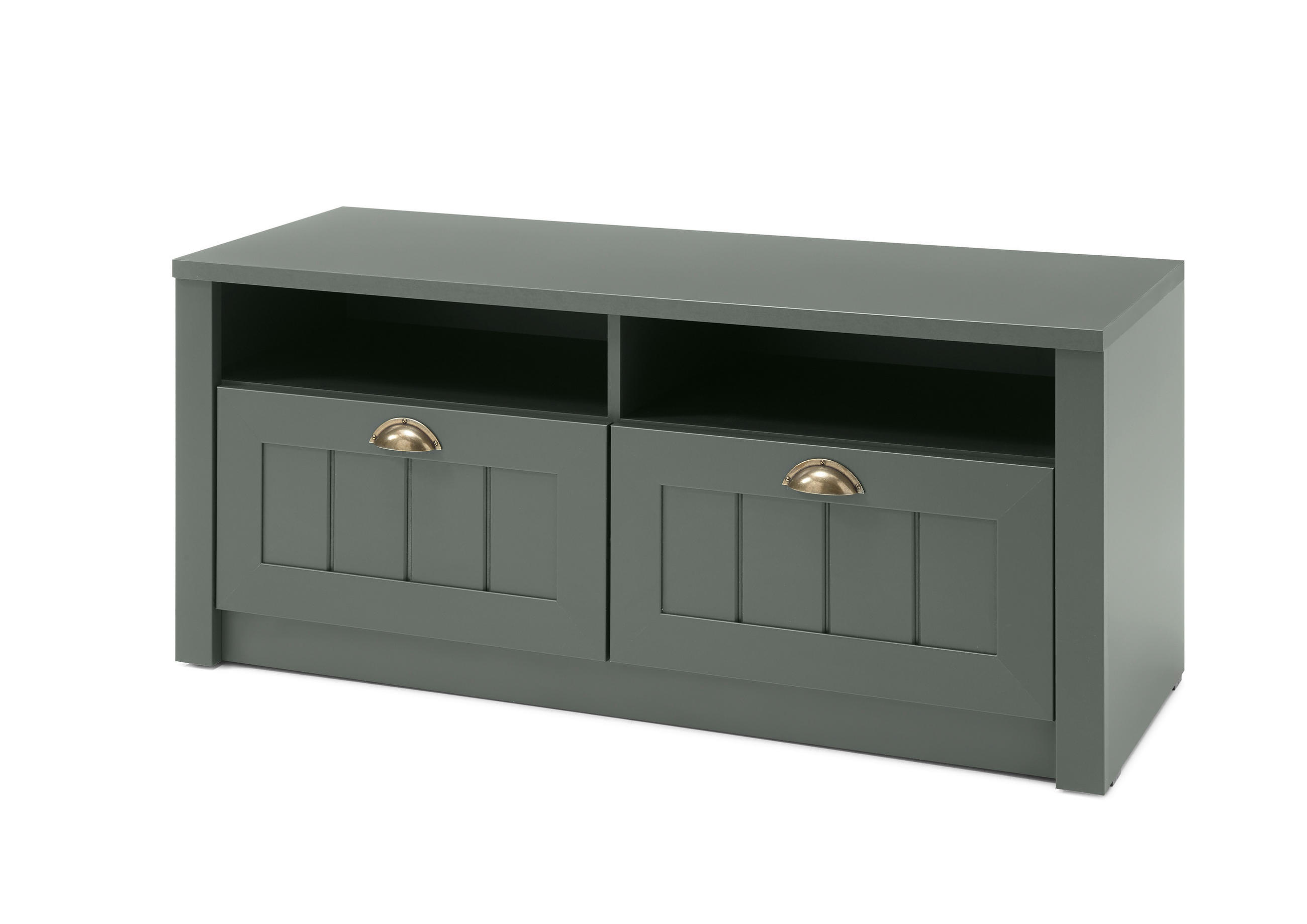 GARDEROBENBANK  in 110/47/43 cm  - Messingfarben/Grün, Design, Metall (110/47/43cm) - Modante