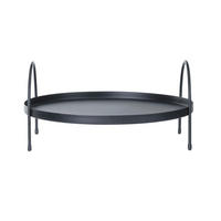 SERVIERTABLETT Metall  - Schwarz, Basics, Metall (30/15cm)