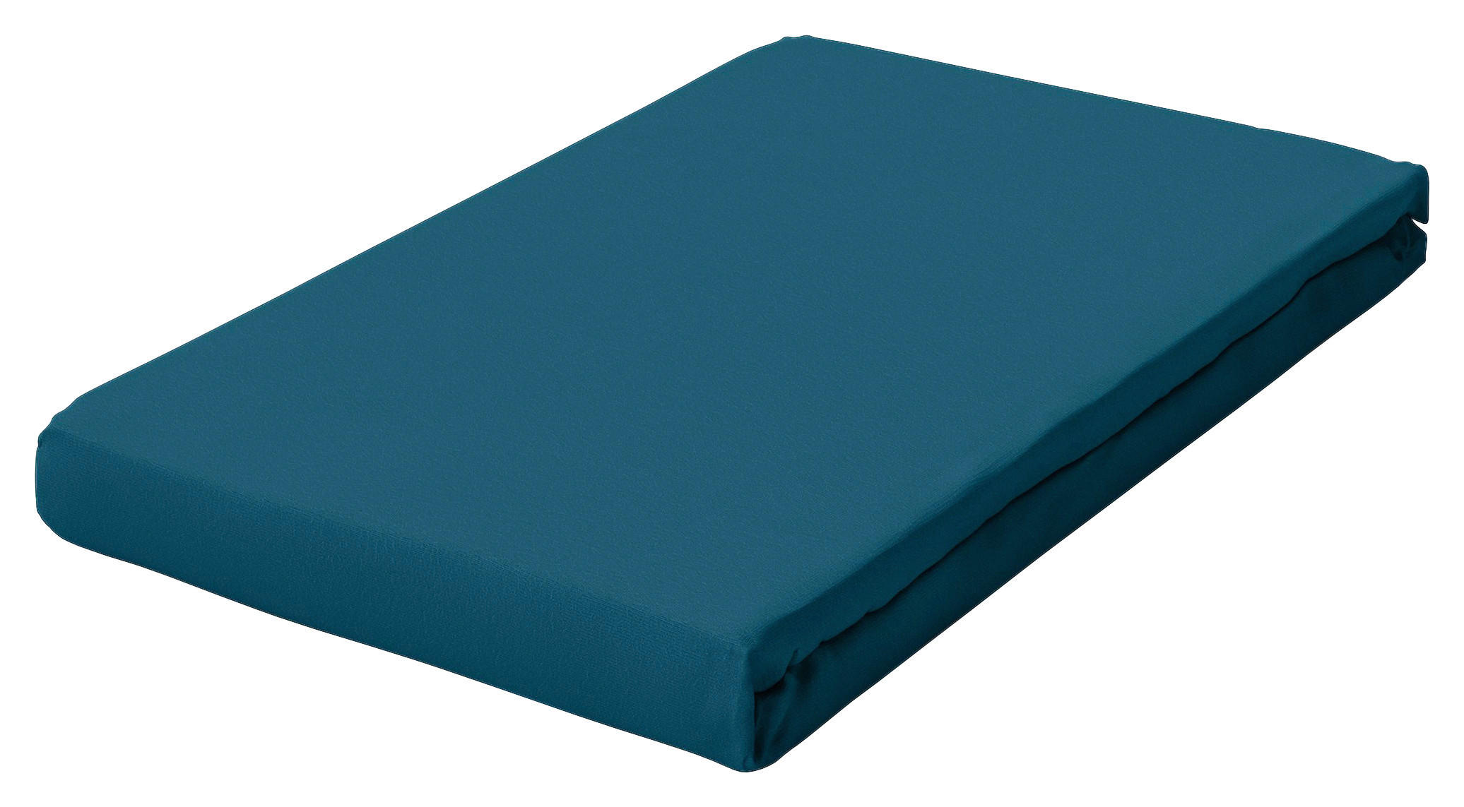 BOXSPRING-SPANNLEINTUCH PURE Jersey  - Petrol, Basics, Textil (90-100/190-220cm) - Schlafgut