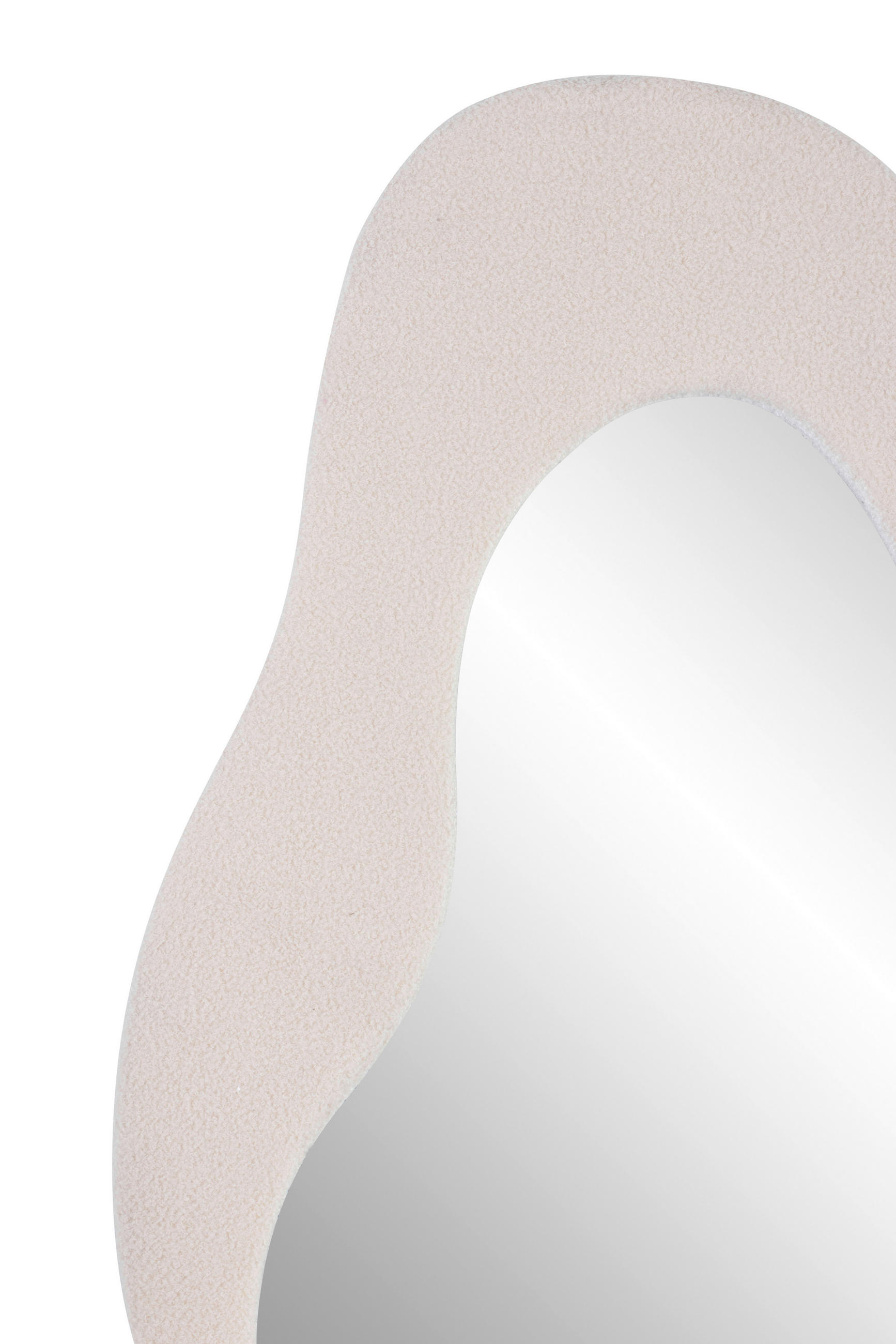 WANDSPIEGEL 72/170/3,5 cm    in Freiform  - Creme, Design, Glas/Holzwerkstoff (72/170/3,5cm) - MID.YOU