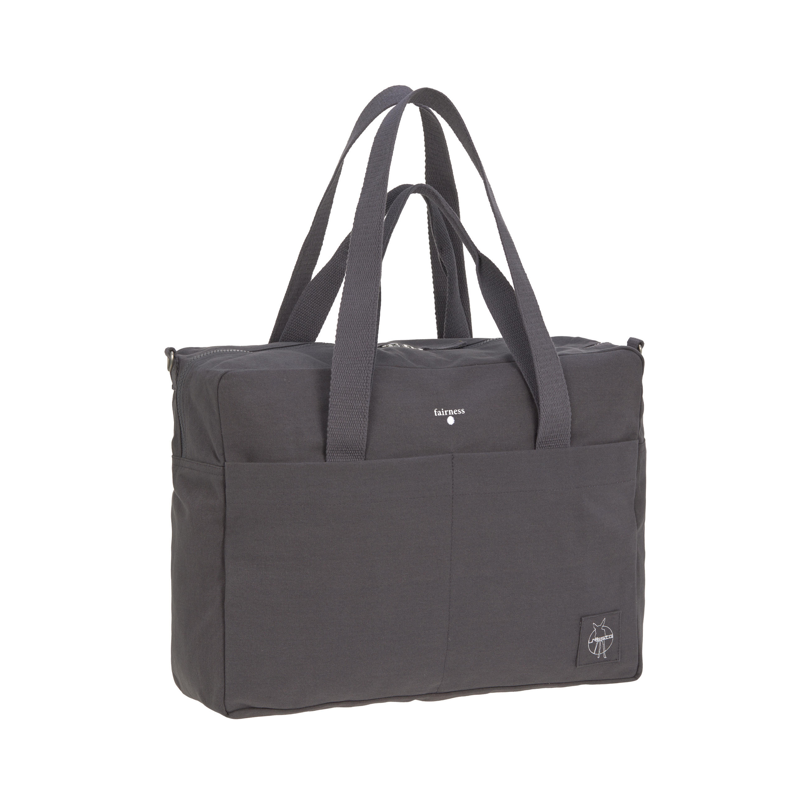 WICKELTASCHE  - Anthrazit, Basics, Textil (44/16/34cm) - Lässig