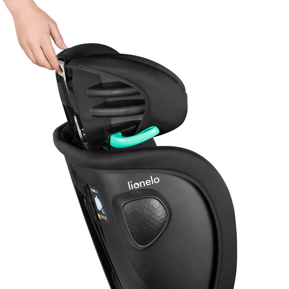 KINDERAUTOSITZ Nelly i-Size  - Schwarz, Basics, Textil (45/27,5/54cm) - Lionelo