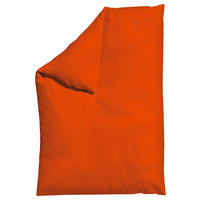 BETTDECKENBEZUG KNITTED JERSEY Jersey 135-140/200 cm  - Dunkelorange, Basics, Textil (135-140/200cm) - Schlafgut