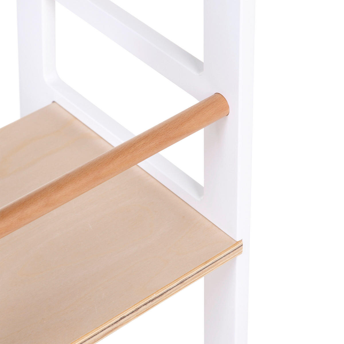 LERNTURM  - Weiß/Baltimorefarben, Basics, Holz (90/40/41cm) - Childhome
