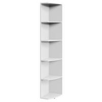 ZAKLJUČNI REGAL - bela, Konvencionalno, leseni material (30/185/38cm) - Xora