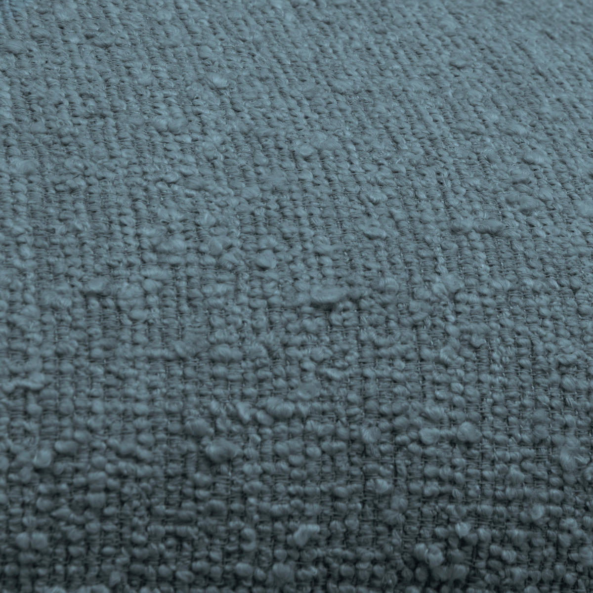 HUSSEN-SOFA in Flachgewebe, Bouclé Blau  - Blau, Trend, Textil/Metall (195/82/98cm) - Livetastic