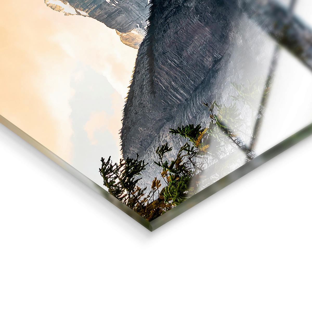 GLASBILD Landschaft & Natur 120/80 cm  - Multicolor, Basics, Glas/Papier (120/80cm)