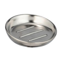 SEIFENSCHALE - Chromfarben, Basics, Keramik (11,5/3/11,5cm) - Wenko