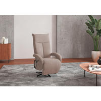 SESSEL in Flachgewebe Greige  - Greige/Schwarz, Konventionell, Textil/Metall (74/112/82cm) - Sit & More