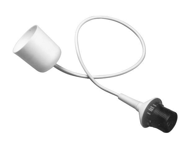 OVJES ZA STROPNU SVJETILJKU  - bijela, Basics, plastika
