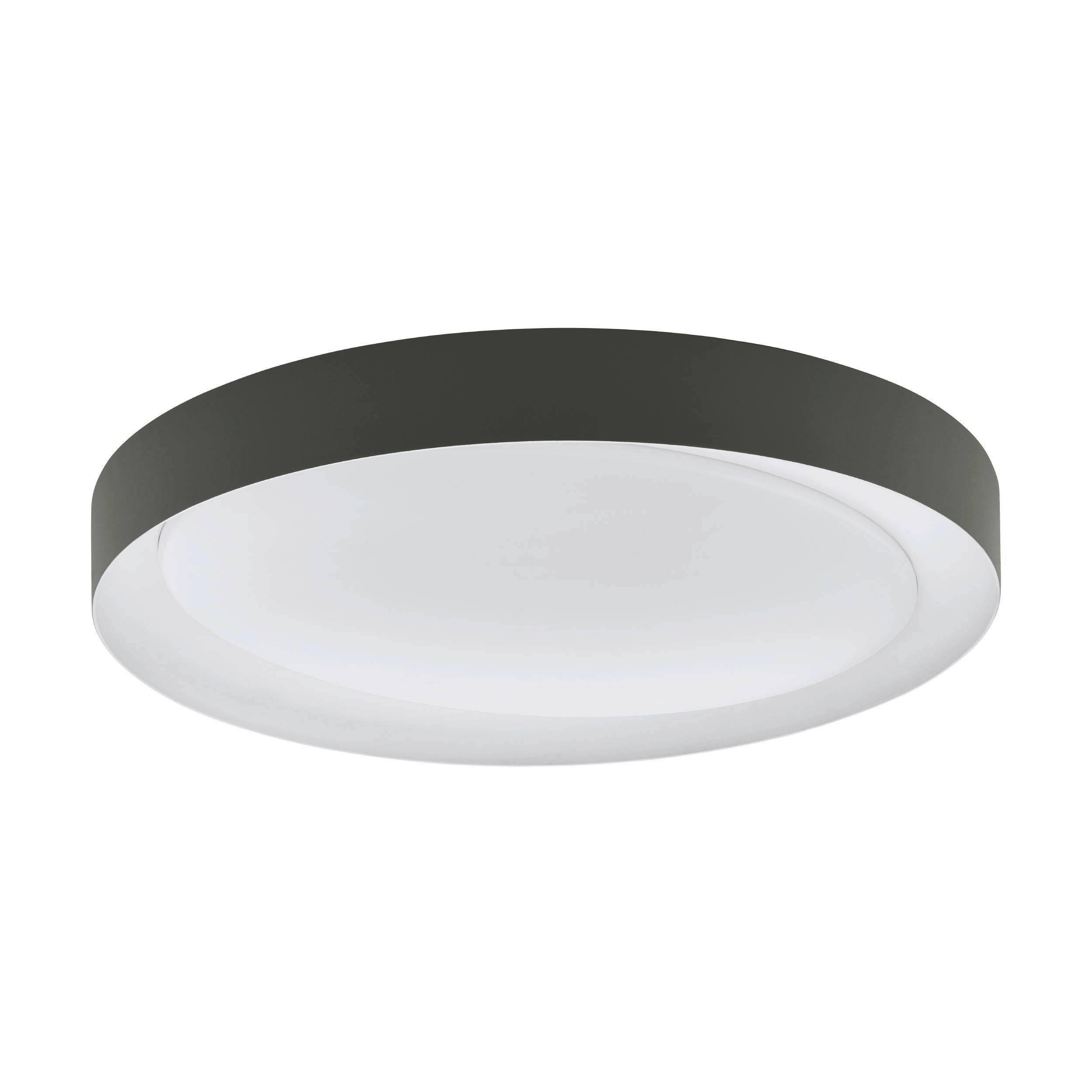 DECKENLEUCHTE Laurito 49/7 cm   - Weiß/Grau, Design, Kunststoff/Metall (49/7cm) - Eglo